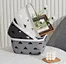 plastic storage basket with handle